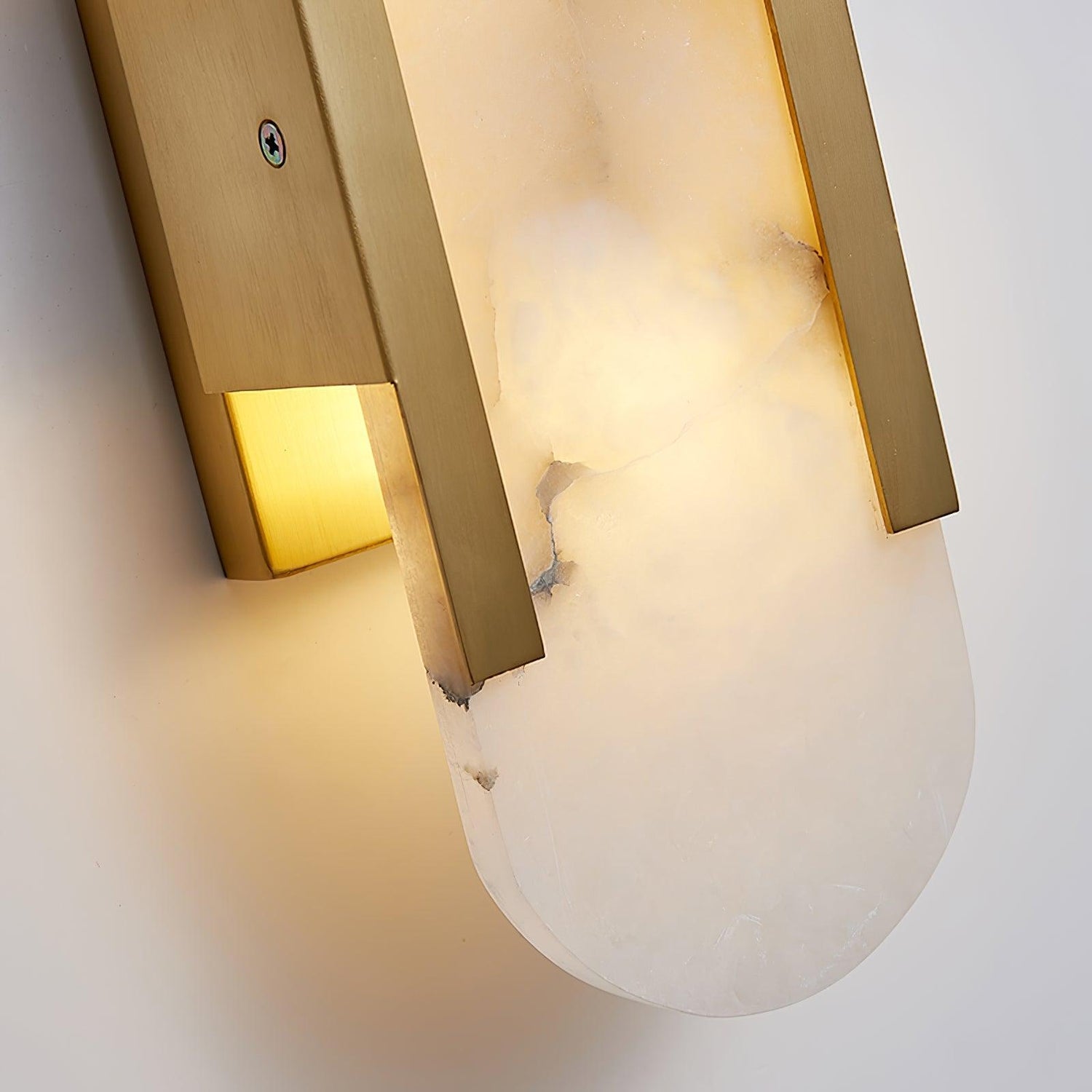 Högkvalitativ Alabaster Vägglampa med Modern Design