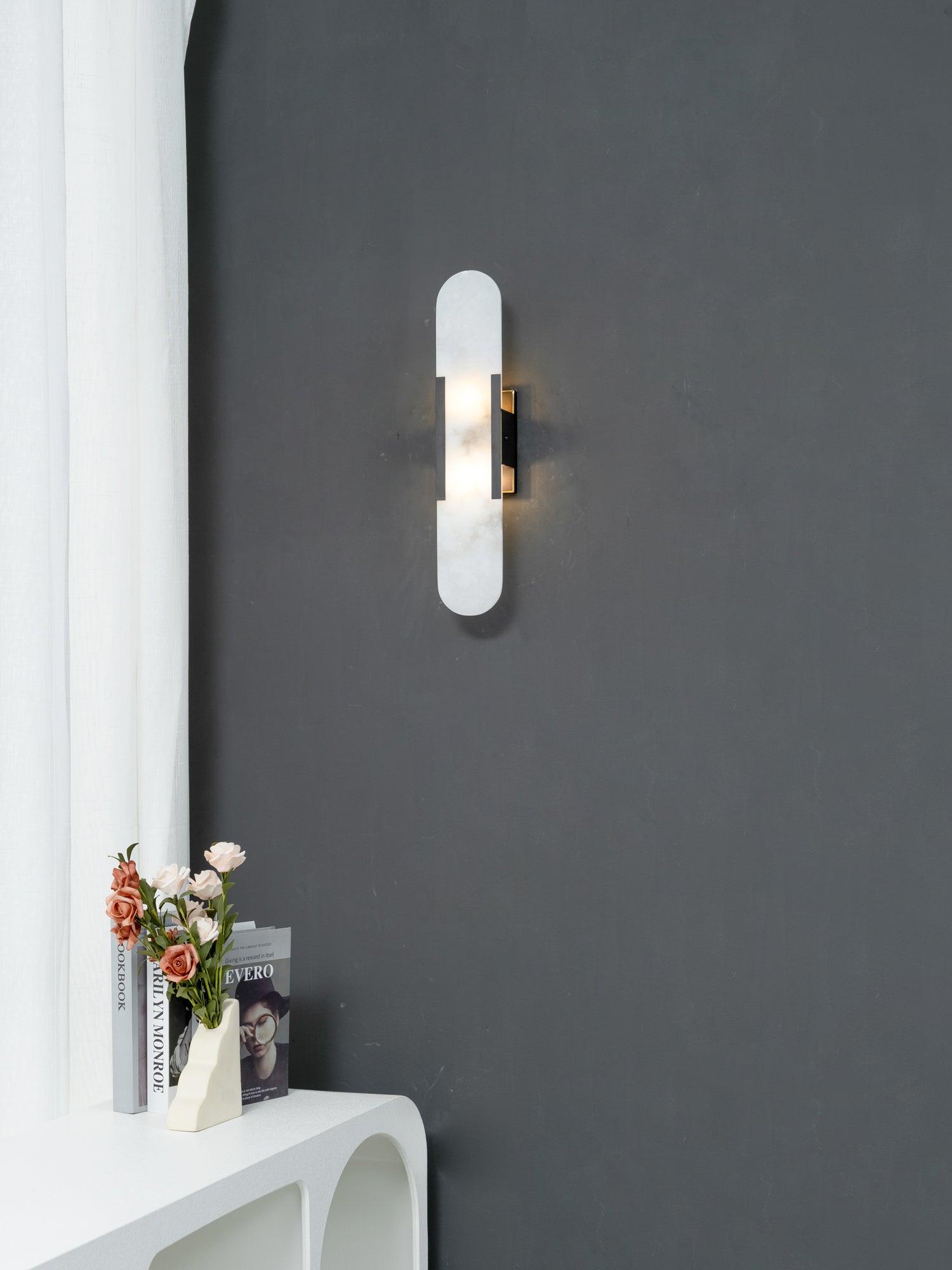Högkvalitativ Alabaster Vägglampa med Modern Design