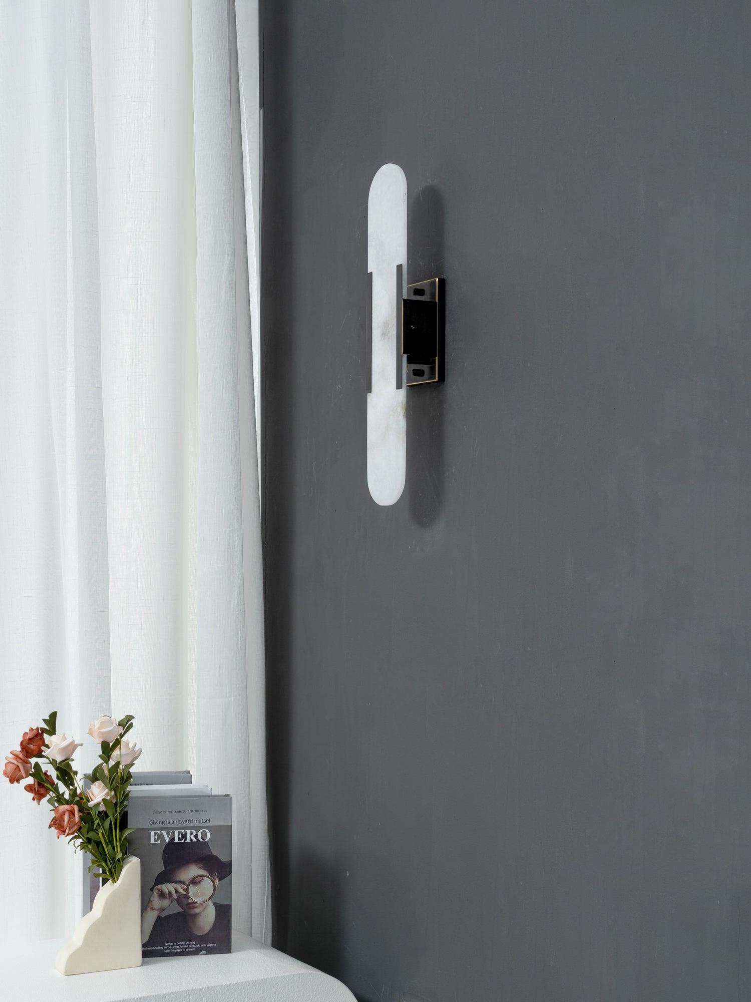 Högkvalitativ Alabaster Vägglampa med Modern Design