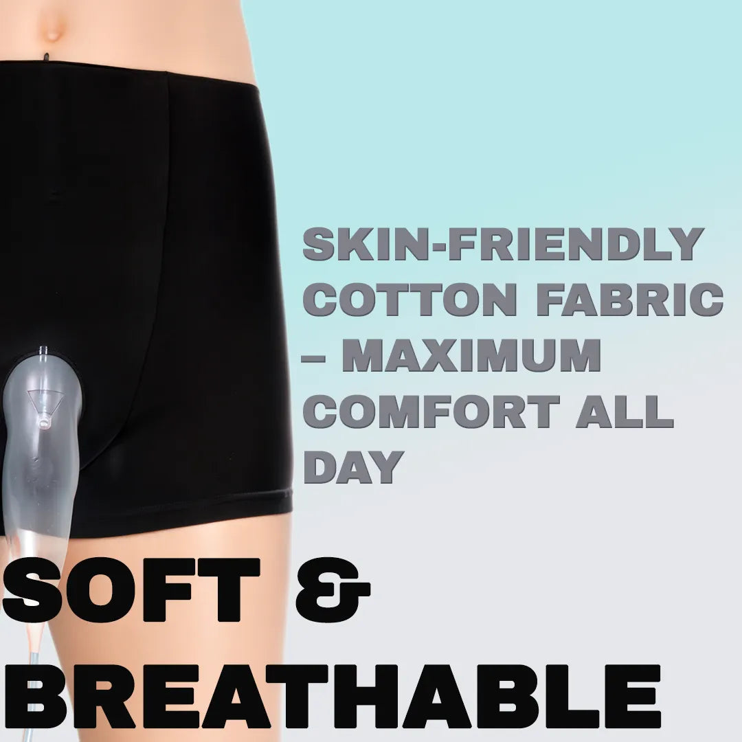 Herrars bärbara urinalbyxor