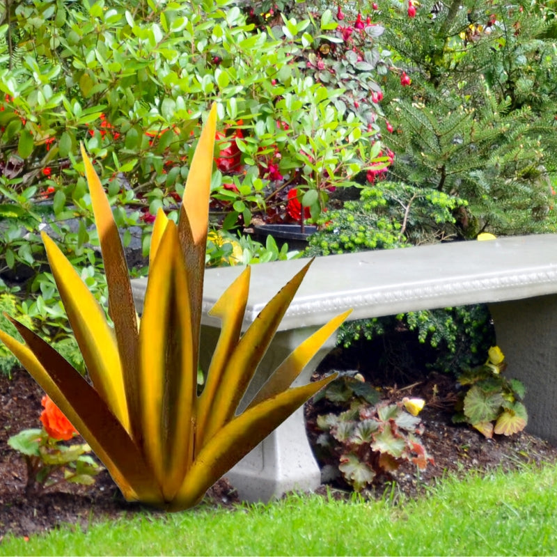 Agave Americana Metall Dekorativ Växt