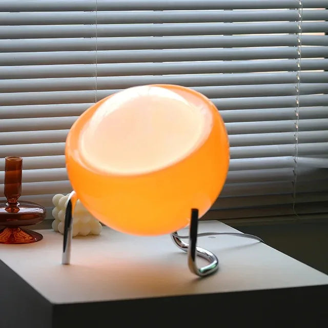 LumiGlow - Medeltida Glastafellampa | Dimbart LED-lamp i nordisk design