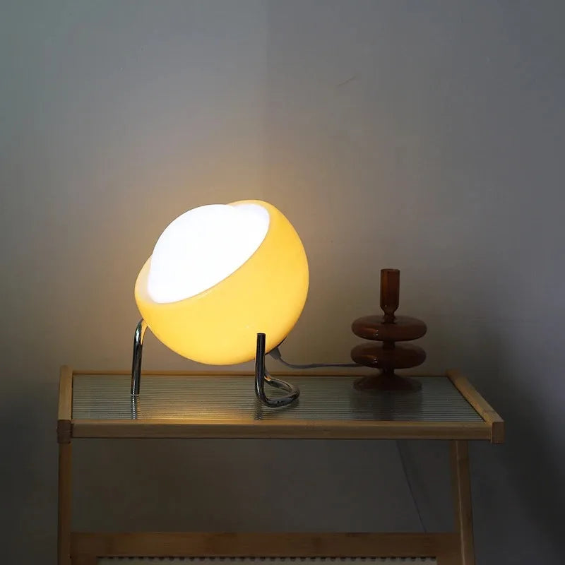 LumiGlow - Medeltida Glastafellampa | Dimbart LED-lamp i nordisk design