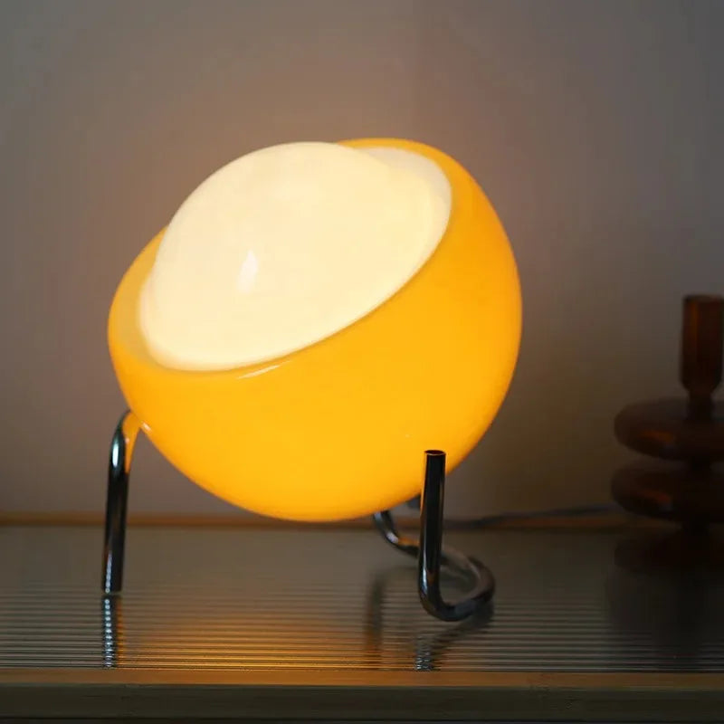 LumiGlow - Medeltida Glastafellampa | Dimbart LED-lamp i nordisk design
