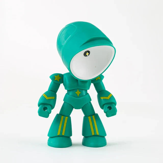 RoboGlow – Söt Robot Skrivbordslampa med LED för Barnrum &amp; Kontor