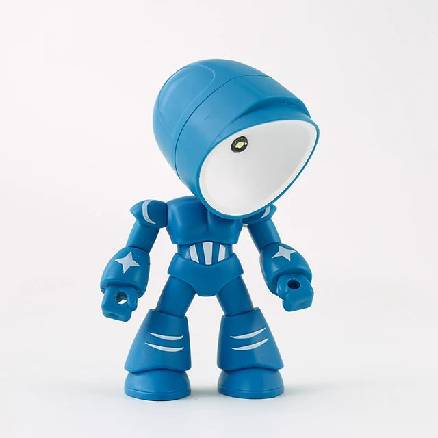 RoboGlow – Söt Robot Skrivbordslampa med LED för Barnrum &amp; Kontor