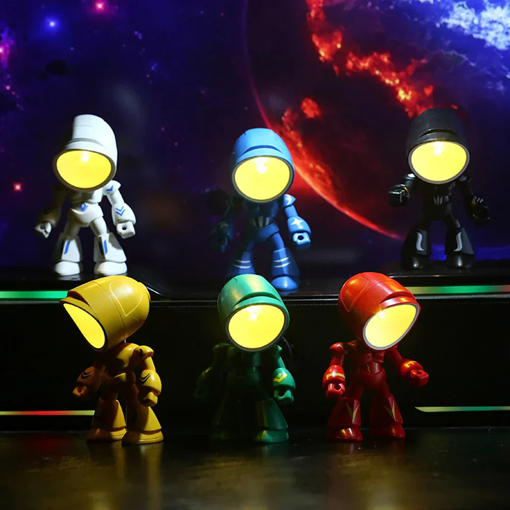 RoboGlow – Söt Robot Skrivbordslampa med LED för Barnrum &amp; Kontor