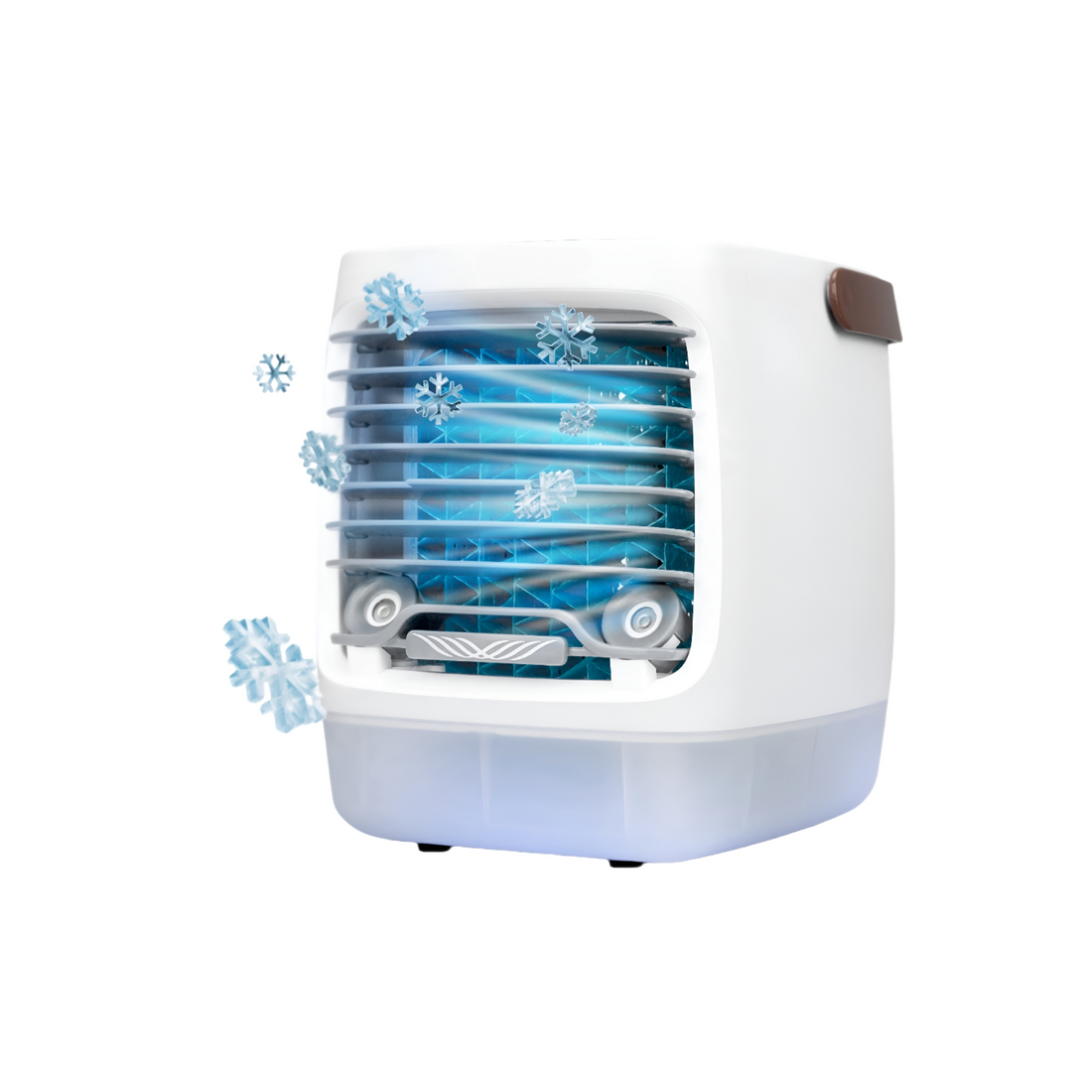 Carvallo Mini Luftkylare med PolarWave-teknologi | Extremt Tyst &amp; Uppladdningsbar | Bärbar &amp; Energibesparande | För Kontor, Sovrum &amp; På Färden