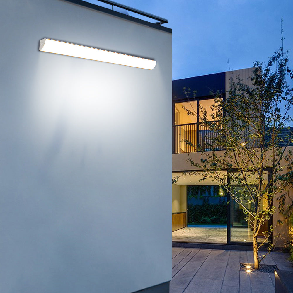 Utomhus LED Vägglampa | 23.6–59 x 2 tum | Minimalistisk Aluminium & PVC | IP65 Vattentät | Energisparande Armatur | Brick by Brick
