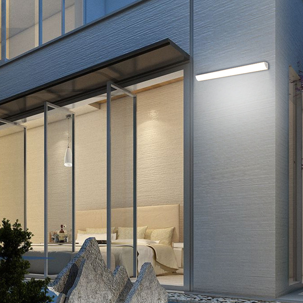 Utomhus LED Vägglampa | 23.6–59 x 2 tum | Minimalistisk Aluminium & PVC | IP65 Vattentät | Energisparande Armatur | Brick by Brick