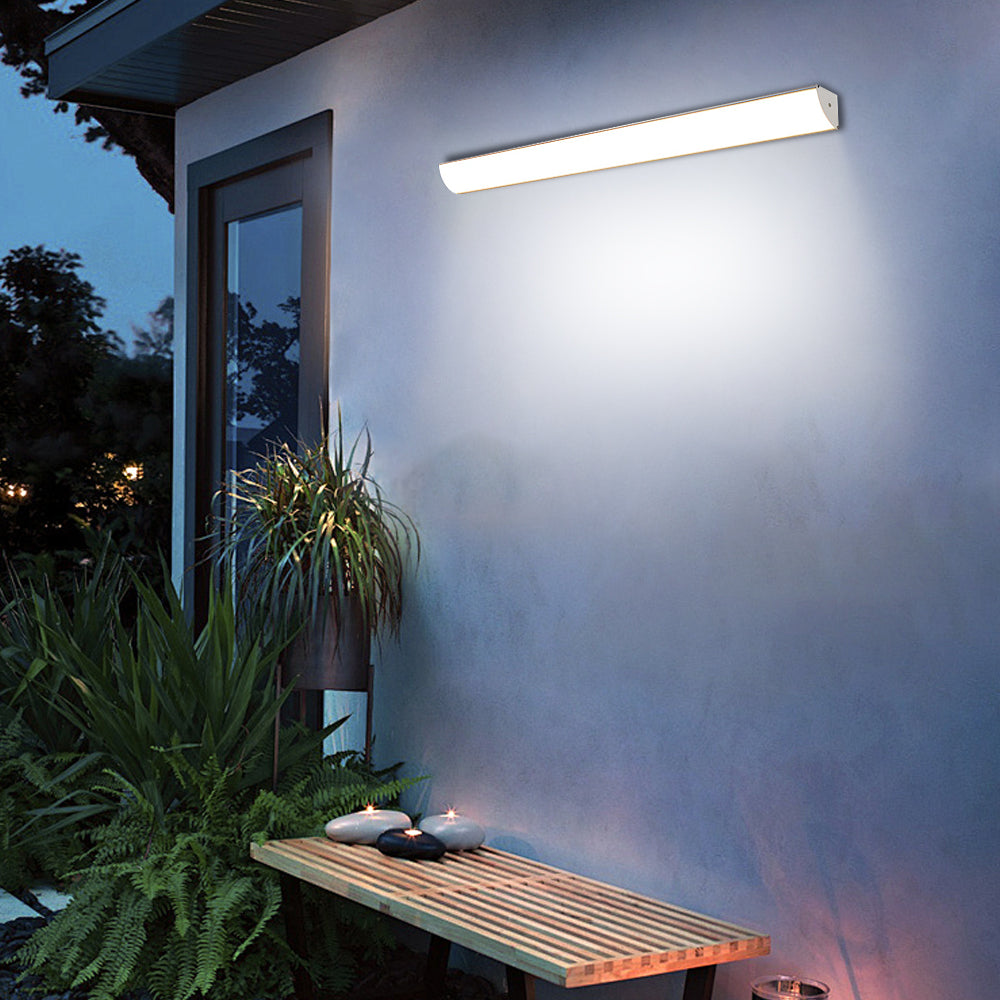 Utomhus LED Vägglampa | 23.6–59 x 2 tum | Minimalistisk Aluminium &amp; PVC | IP65 Vattentät | Energisparande Armatur | Brick by Brick