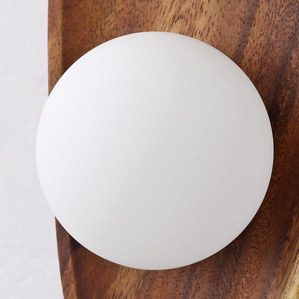 Minimalistisk Massiv Trä Vägglampa