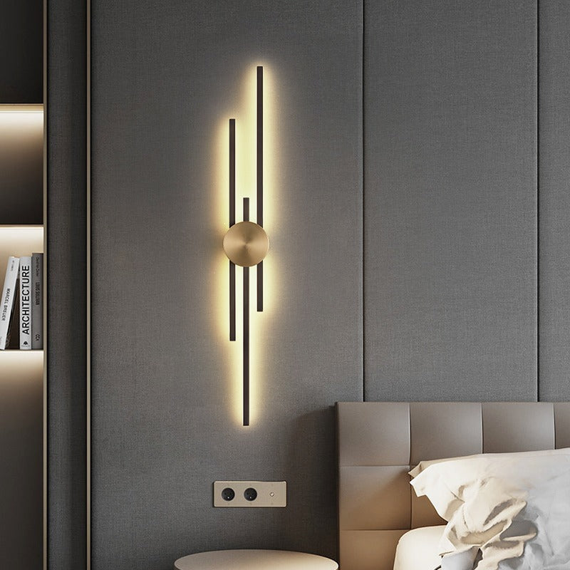 Vägglampa Modern LED Järn Vertikal Armatur
