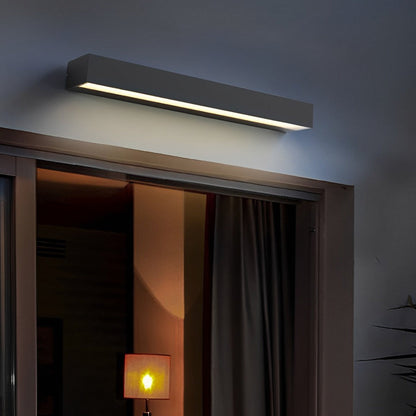 Vägglampa Modern Svart Vattentät Utomhuslampa