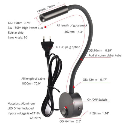SleekGlow - Minimalistisk Läss-Lampa