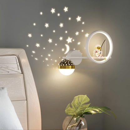 AstroGlow Lampa - Modern Barn Stjärnhimmel Projektor LED Vägglampa