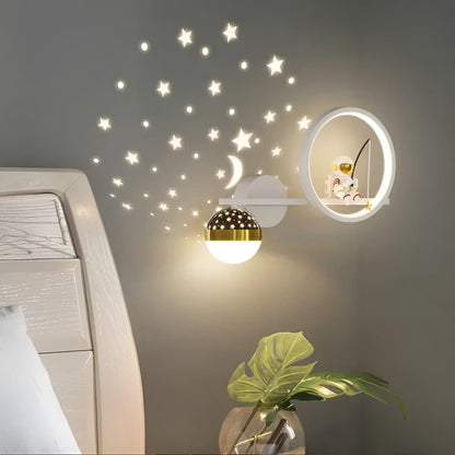 AstroGlow Lampa - Modern Barn Stjärnhimmel Projektor LED Vägglampa