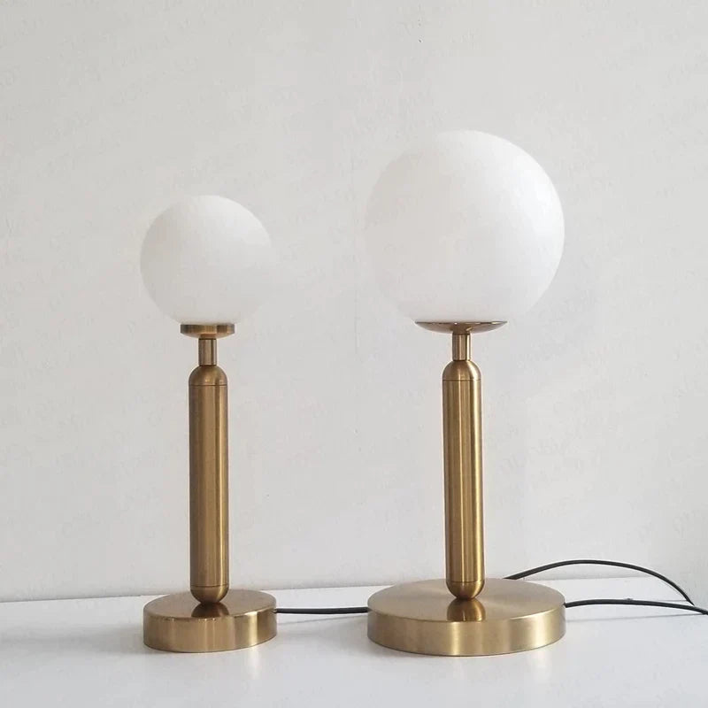 LuminousOrb - LED Glasboll Mässing Bordslampa