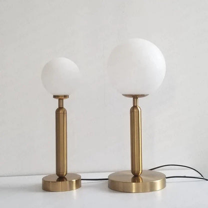 LuminousOrb - LED Glasboll Mässing Bordslampa