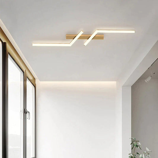 Modern LED Taklampa med Linjärt Design