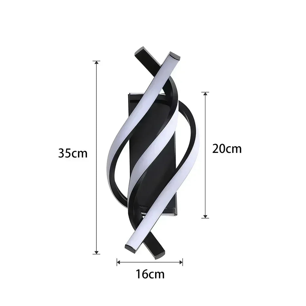 SpiraLight | Tidsenlig Spiral Vägglampa