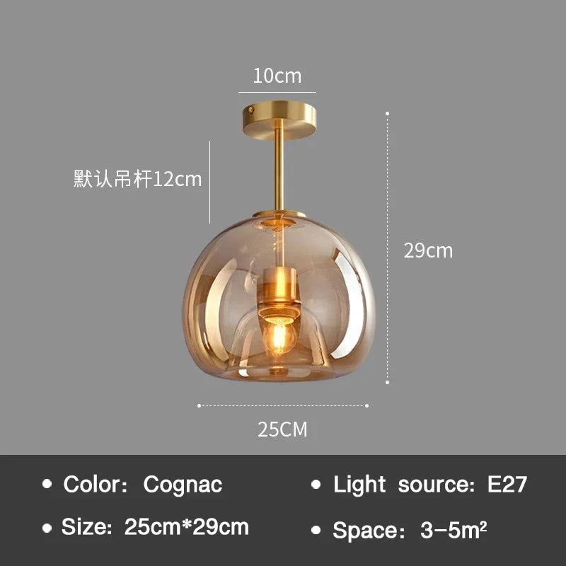PureLicht - Minimalistisk Glaskronlampa