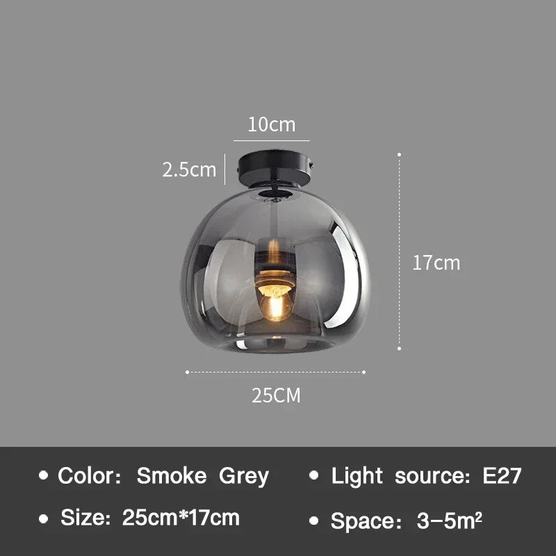 PureLicht - Minimalistisk Glaskronlampa