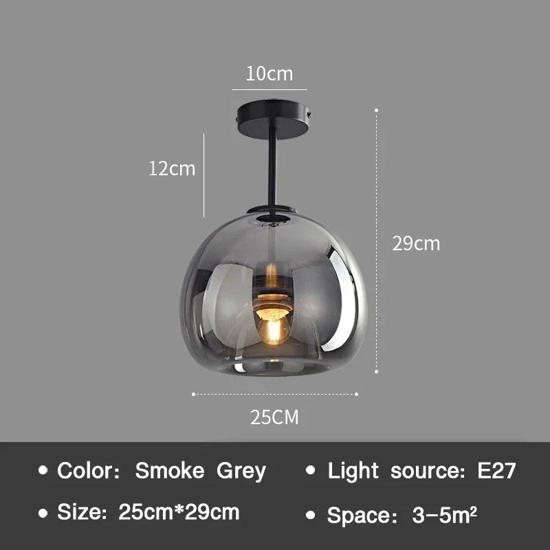 PureLicht - Minimalistisk Glaskronlampa