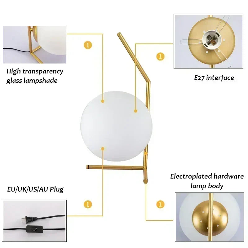 LuxeGlim - Modern Elegant Bordslampa
