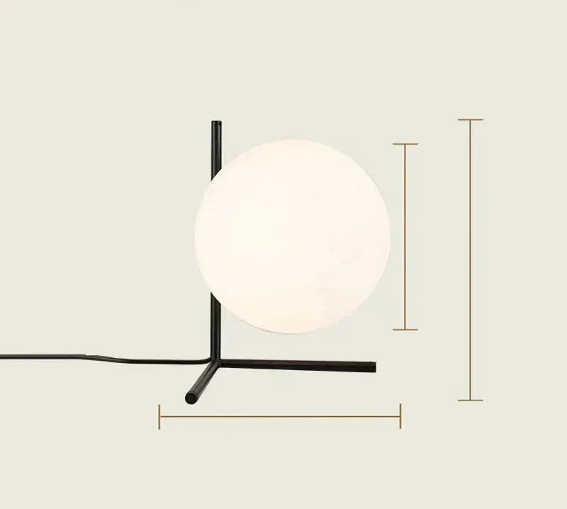 GlassLume - Modern Minimalistisk Glas Bordslampa | Stilig Belysning