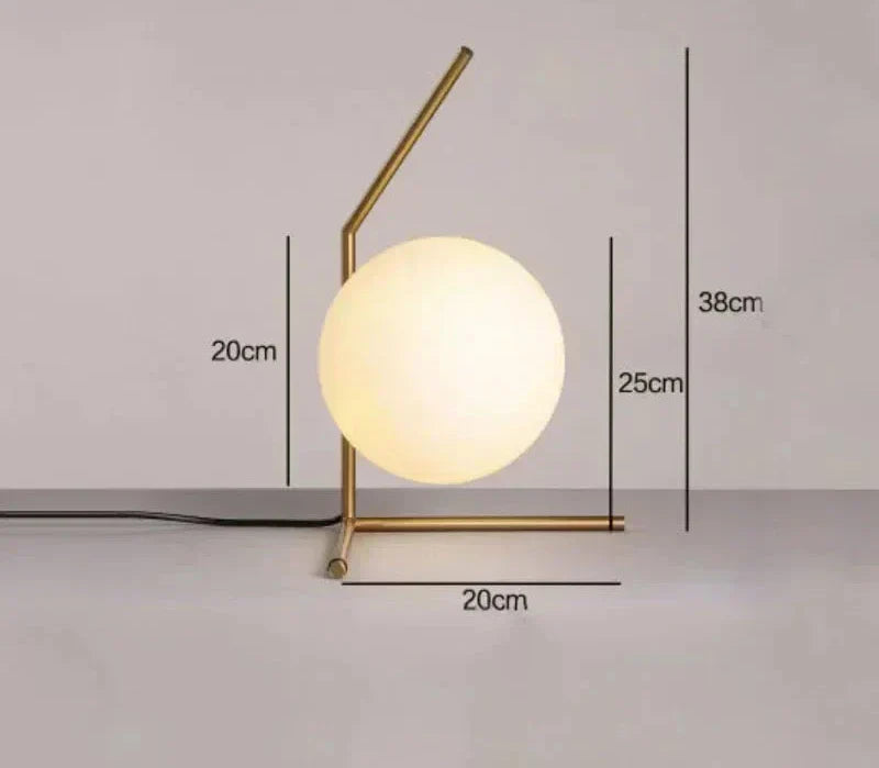 GlassLume - Modern Minimalistisk Glas Bordslampa | Stilig Belysning