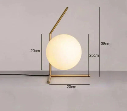 GlassLume - Modern Minimalistisk Glas Bordslampa | Stilig Belysning