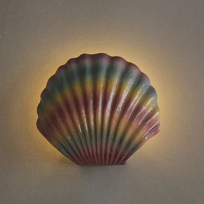 CoastalGlow - Skaldjurs Vägglampa Maritim LED Belysning för Vardagsrum &amp; Hall