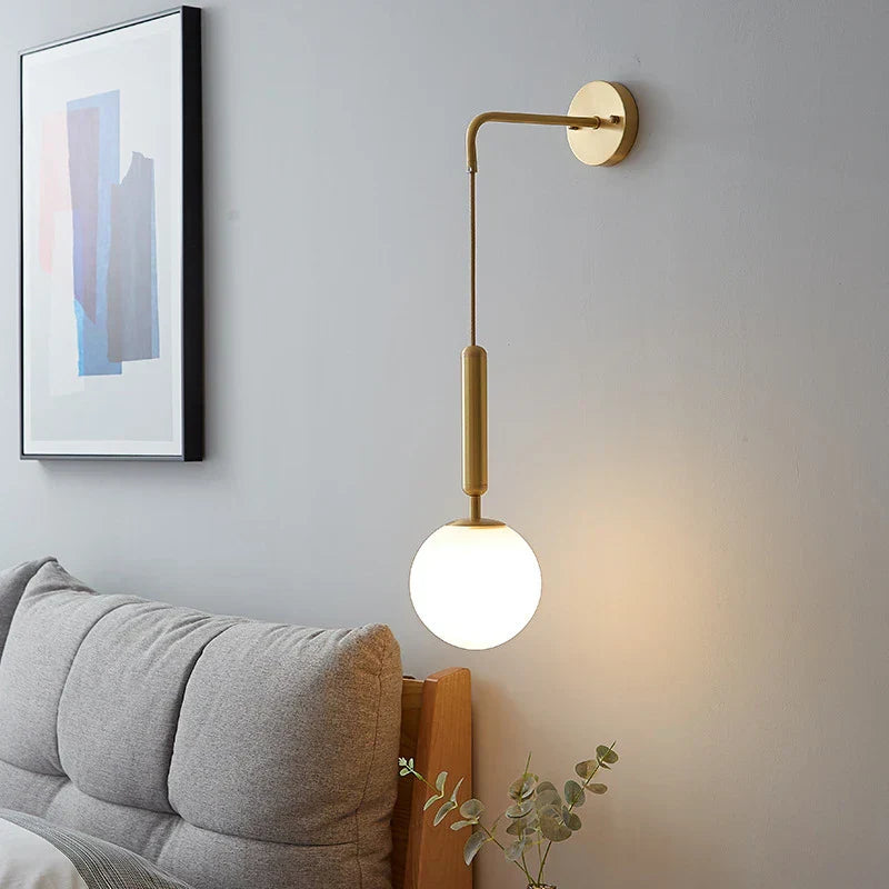 HelderGlans - Modern Glas Vägglampa