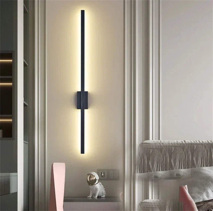 Vägglampa Modern Svart LED Inomhusarmatur