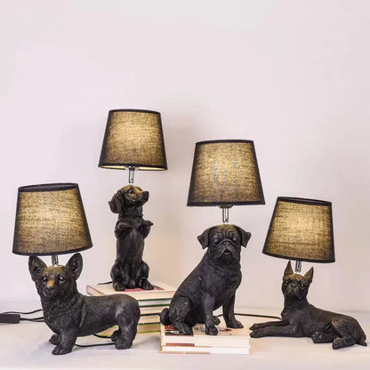 PupArt - Art Deco Valp Tafellampa