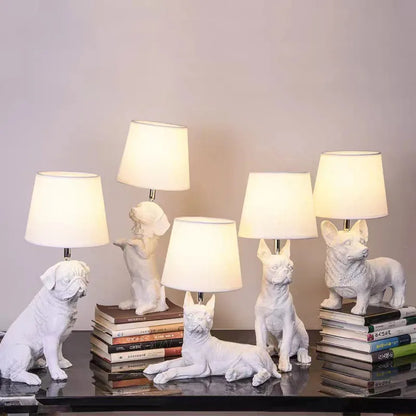 PupArt - Art Deco Valp Tafellampa