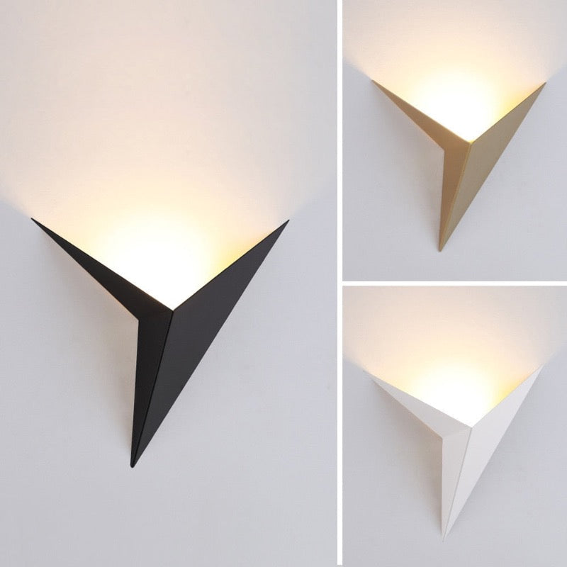 Orr Modern Minimalistisk Trefaldig LED Vägglampa Vit/Svart Metall