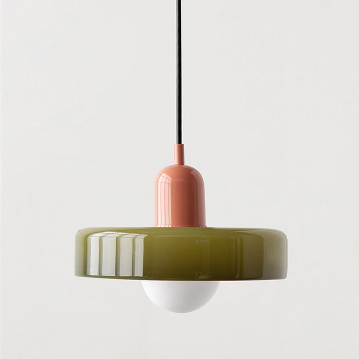Bauhaus Färgglad Glas Hänglampa
