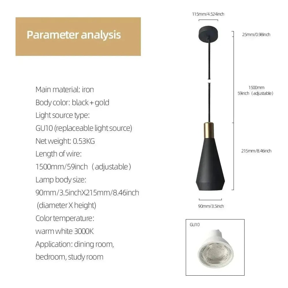 ModernGlow Lights - Modern Metall Kandelaber Taklampa