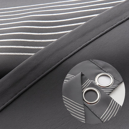 Modern Wave Pattern Blackout Gardin