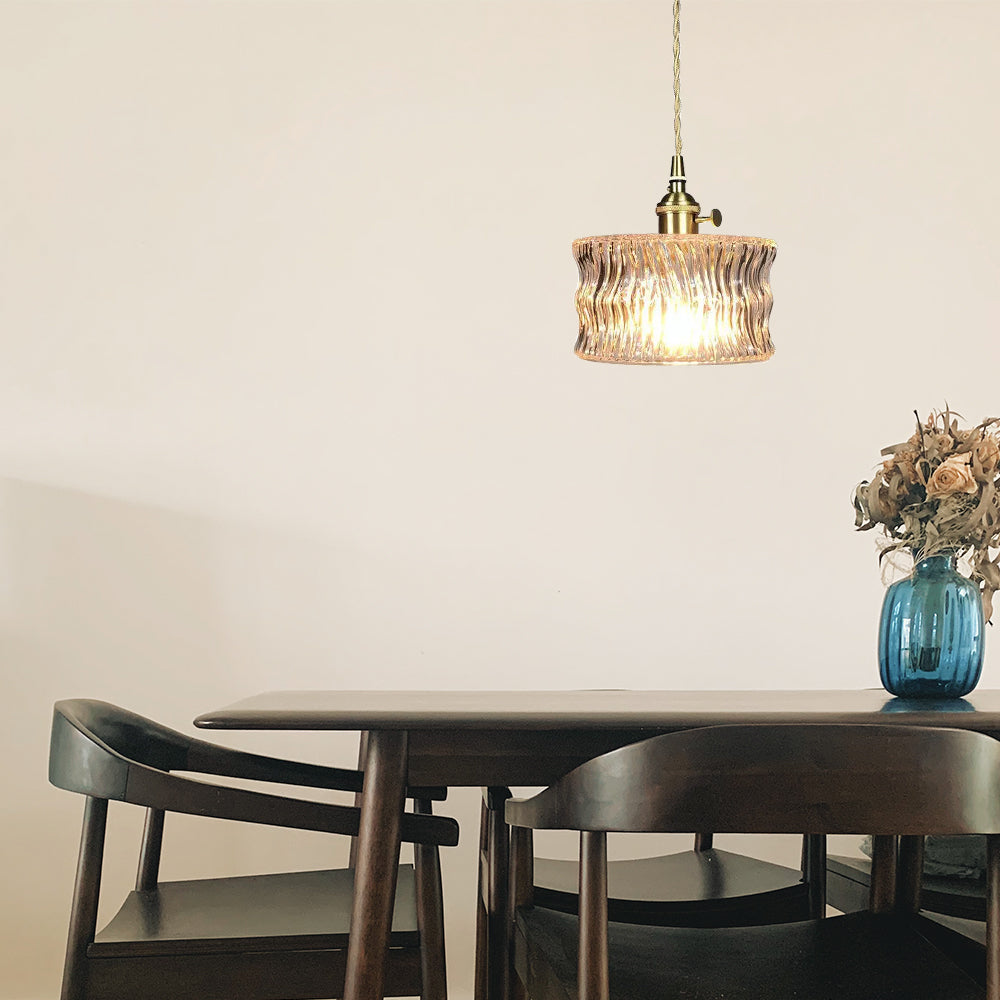 Snygg glas skärm hängande lampa