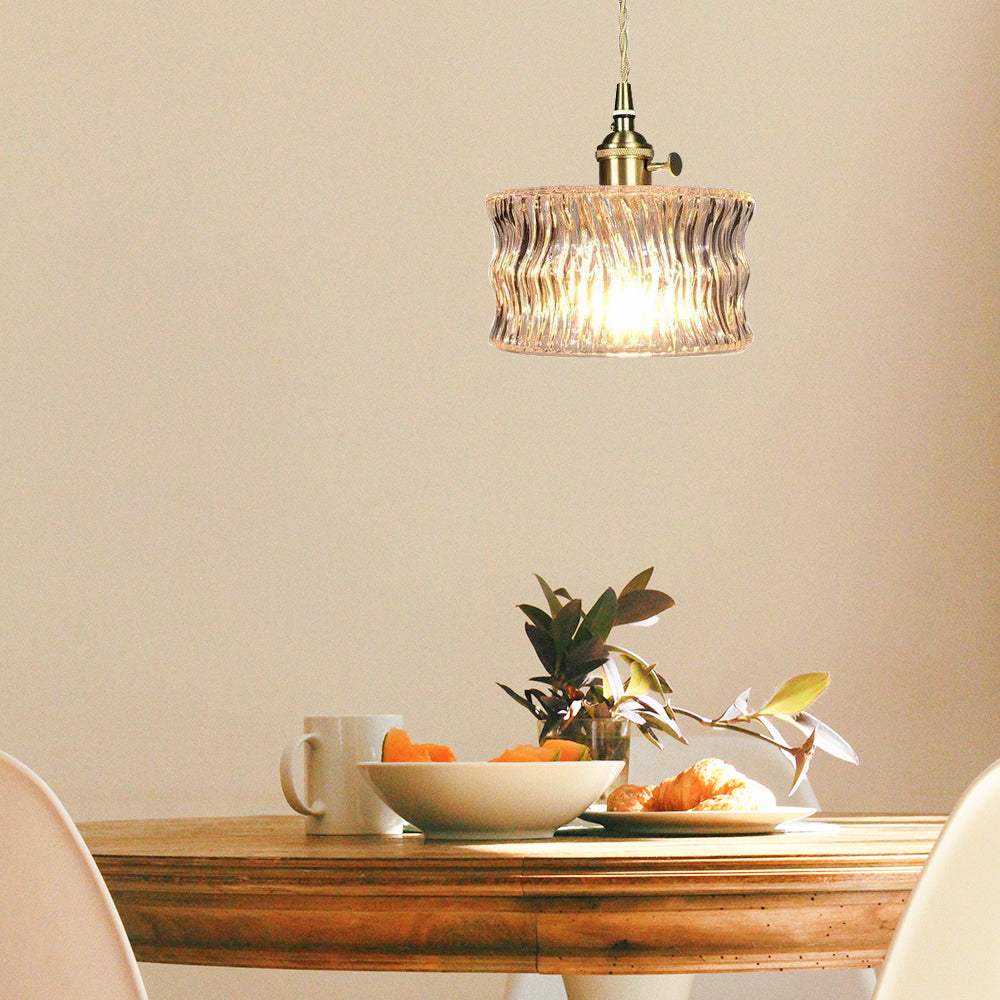 Snygg glas skärm hängande lampa