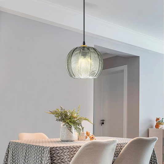 Modern grön glas hängande lampa