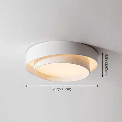 LED Nordisk Taklampa | Plafondmontering | Vit Metall | Dimbar Armatur | Storlekar 16, 20, 24 | Brick by Brick London
