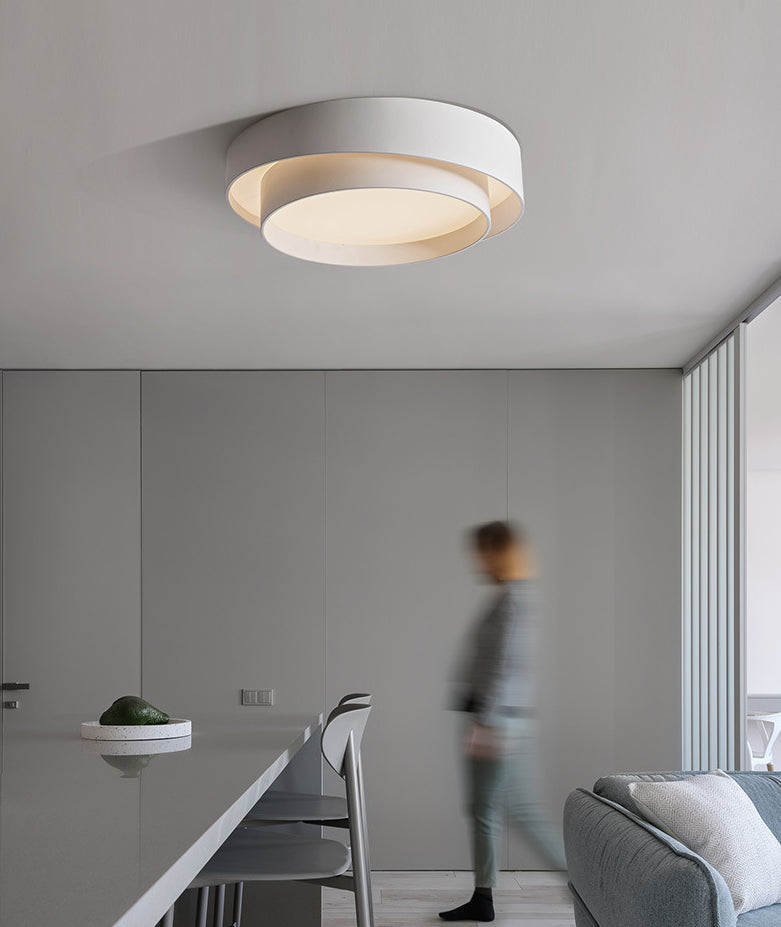 LED Nordisk Taklampa | Plafondmontering | Vit Metall | Dimbar Armatur | Storlekar 16, 20, 24 | Brick by Brick London