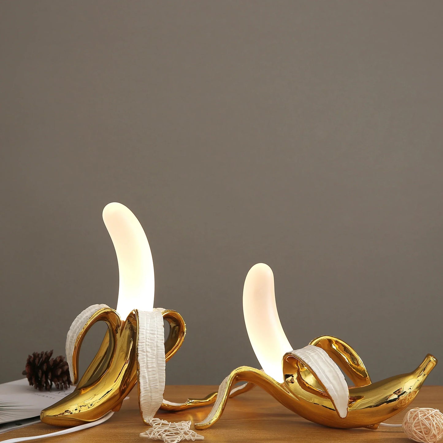BananaGlow - Dekorativ Bananlampa – Unik LED Bordslampa