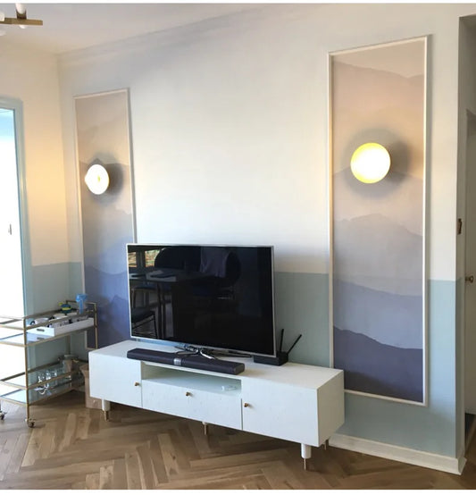 SphereGlow - Modern LED Vägglampa med Klotformad Design Stilren Belysning