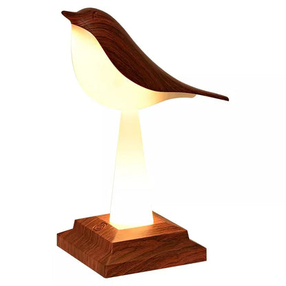 NatureGlow - Elegant fågel bordslampa med LED nattljus