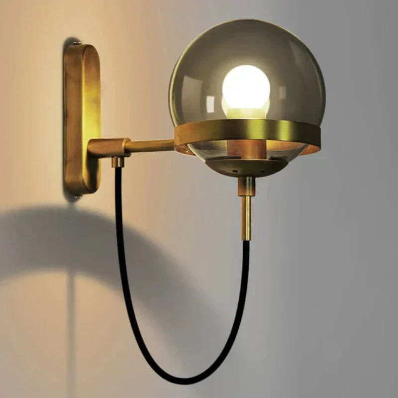 GlassGlow - Modern Glas Vägglampa – LED Vägglampa för Vardagsrum &amp; Hall